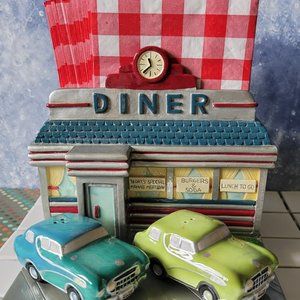 Nostalgic Diner Centerpiece and Salt Pepper Shaker